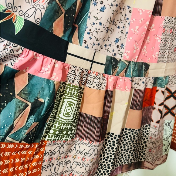 Colorful Patchwork Maxi Skirt - Picture 3 of 5